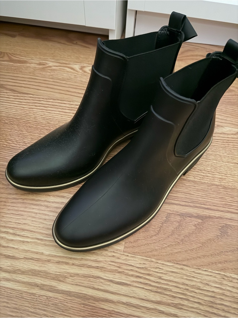 kate spade Black Ankle Rain Boots